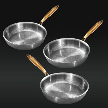 Titanium Nutri Pan Pro Set of Three Pans