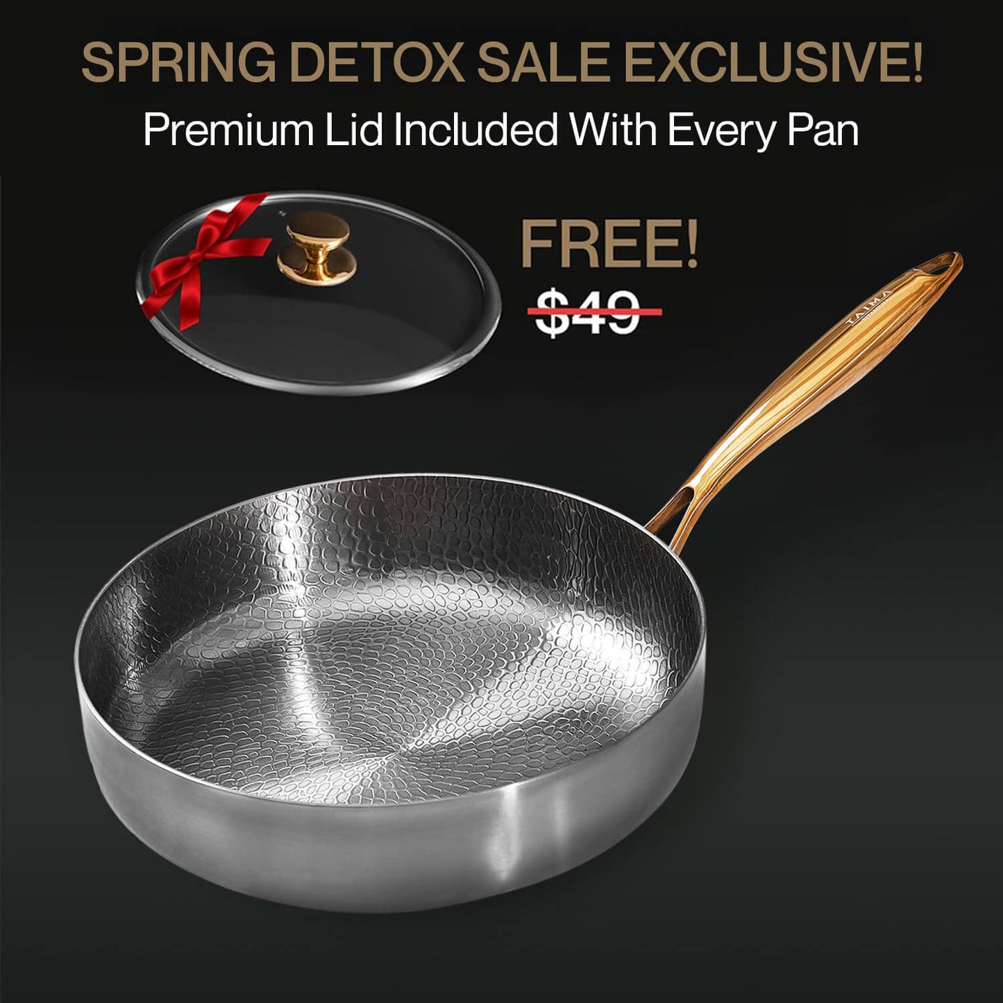 Pure Titanium Deep Pan Pro