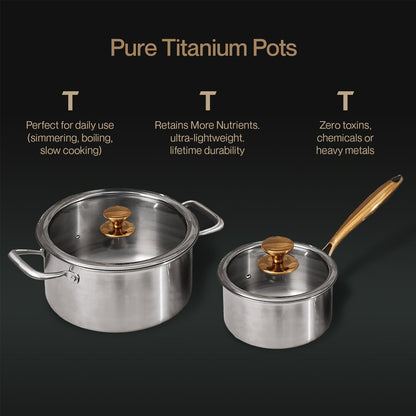 Complete Signature Titanium Cookware Set (14 Piece)
