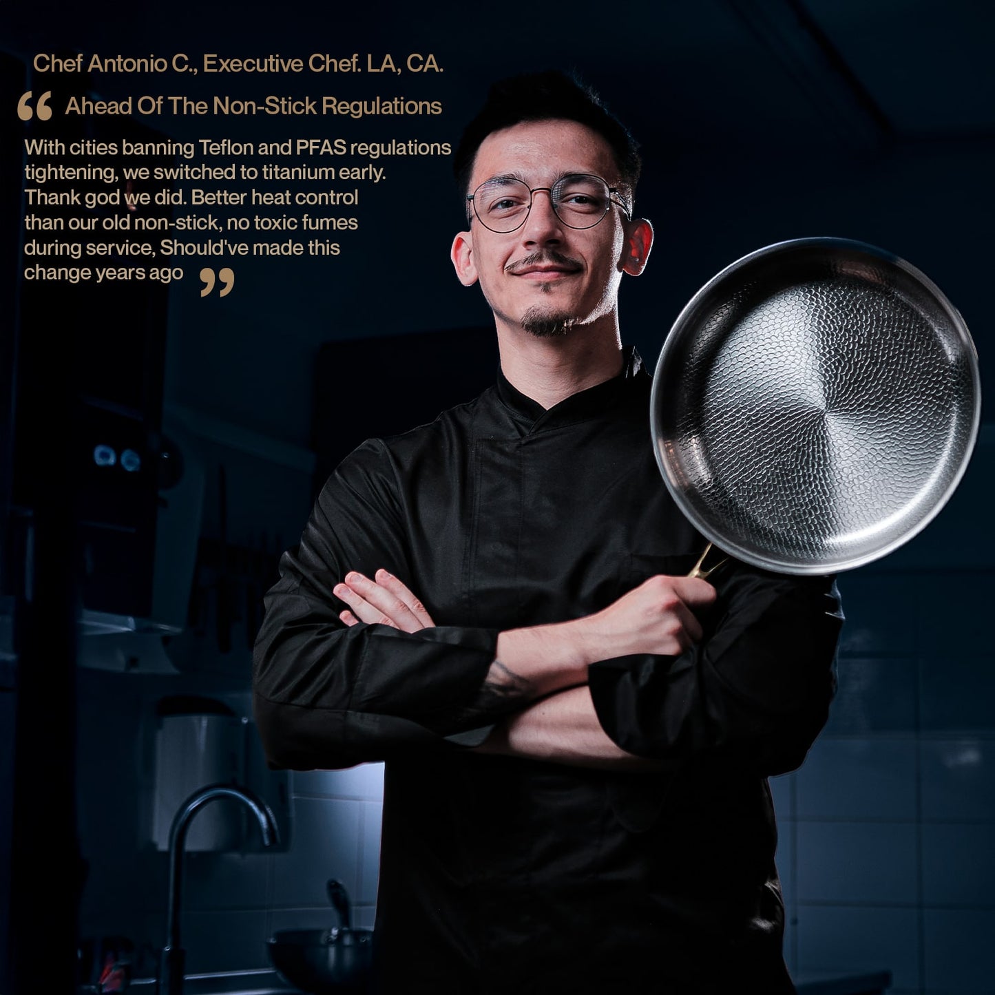 TAIMA Certified Pure Titanium Wok Pan Pro