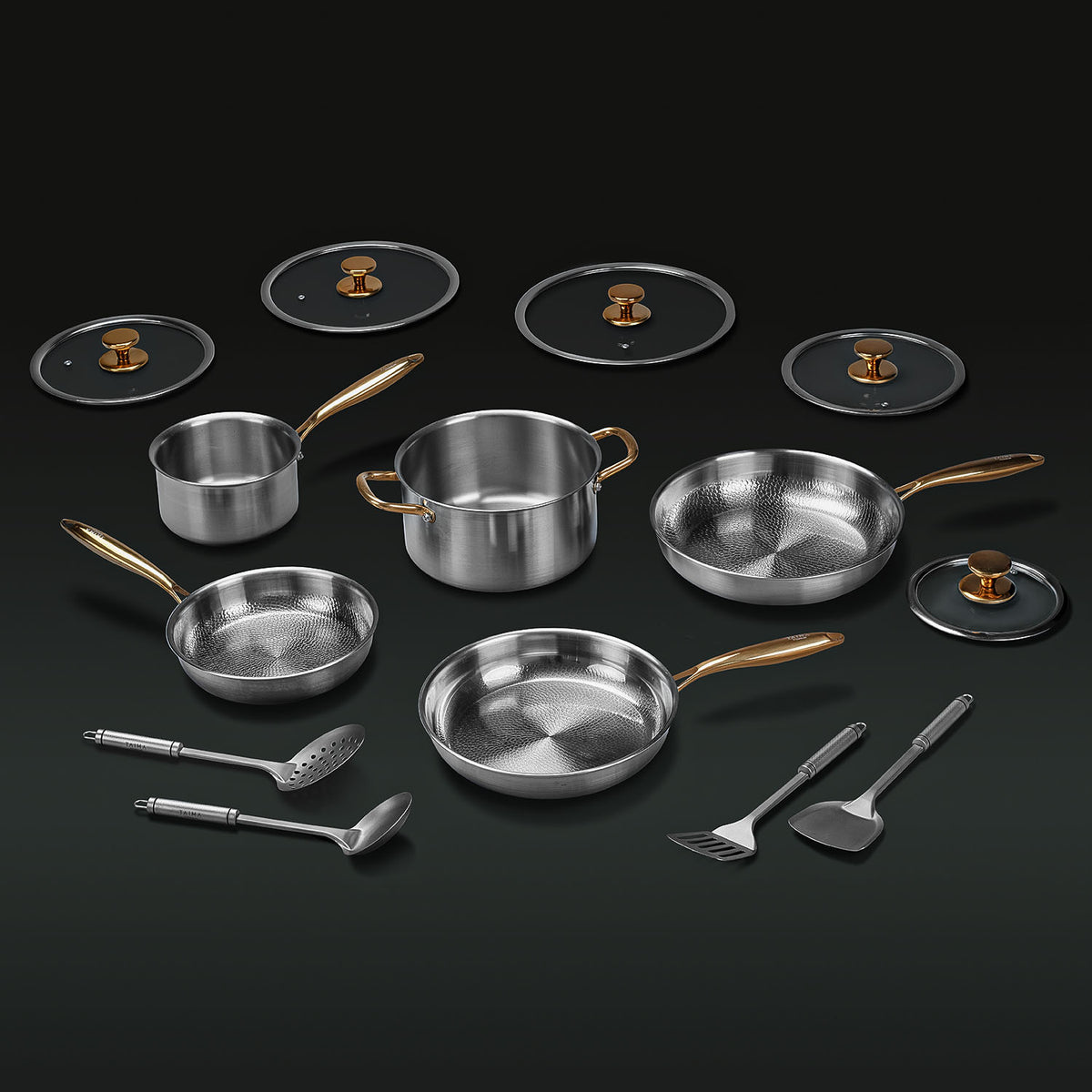 Complete Classic Titanium Cookware Set (14 Piece)