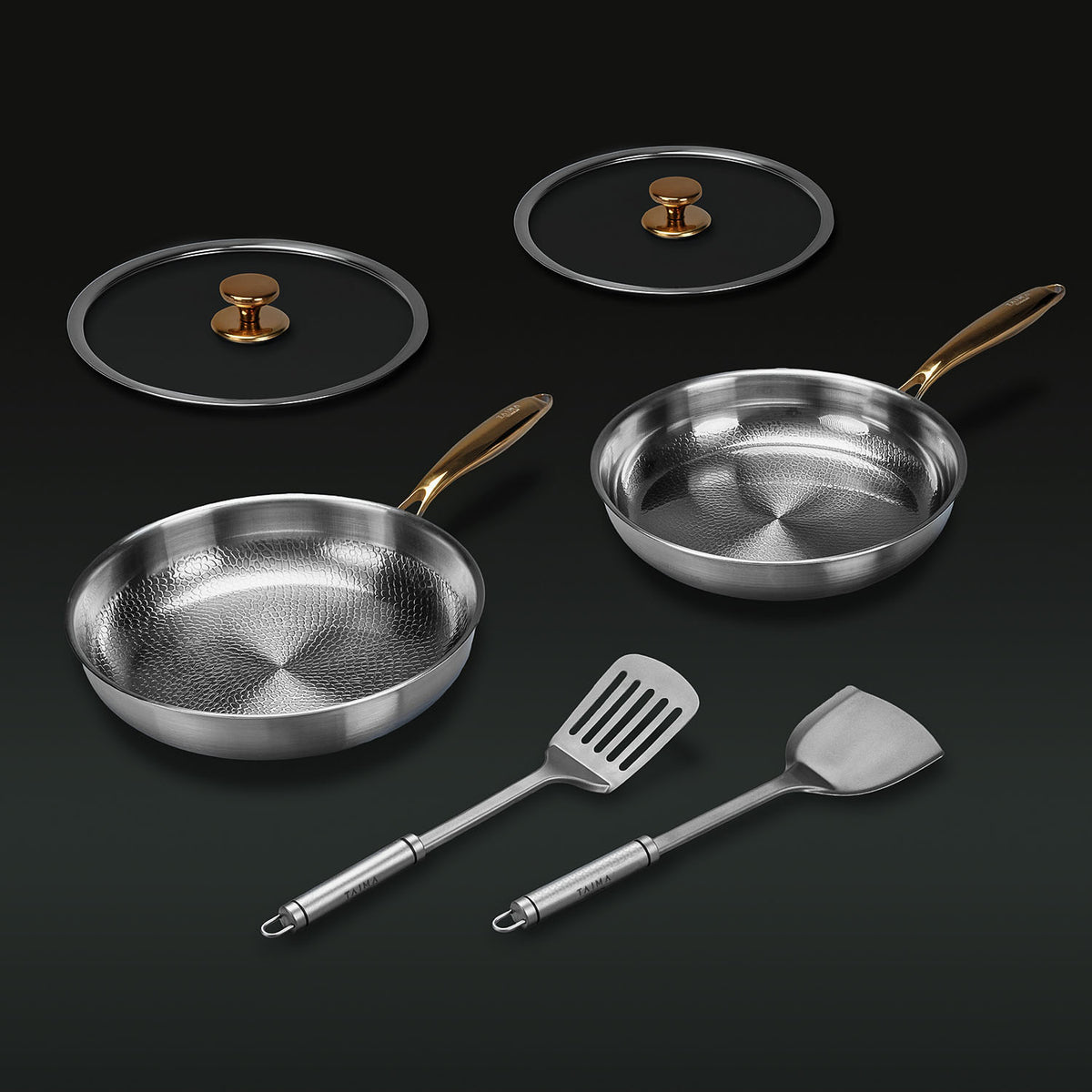 The Ultimate Everyday Titanium Pan Set (6-Piece)