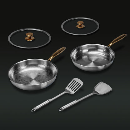 The Ultimate Everyday Titanium Pan Set (6-Piece)