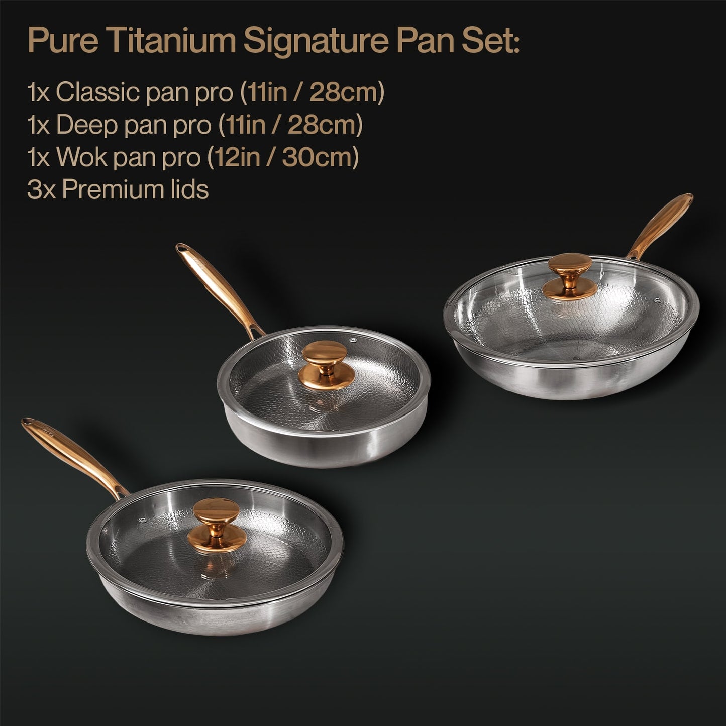 Pure Titanium Signature Pan Set (6 Piece)