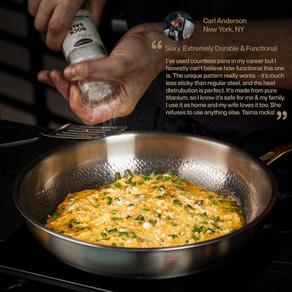 TAIMA Certified Pure Titanium Wok Pan Pro