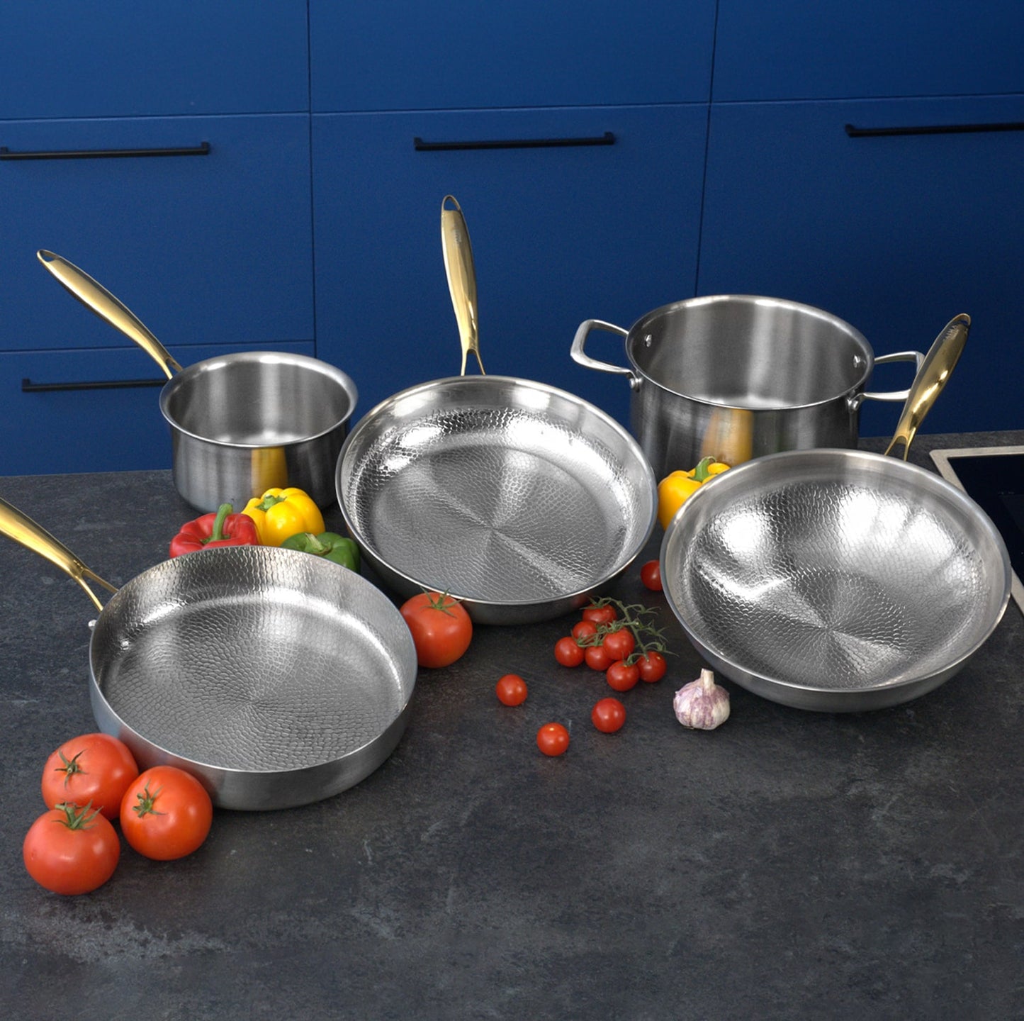 Complete Signature Titanium Cookware Set (14 Piece)
