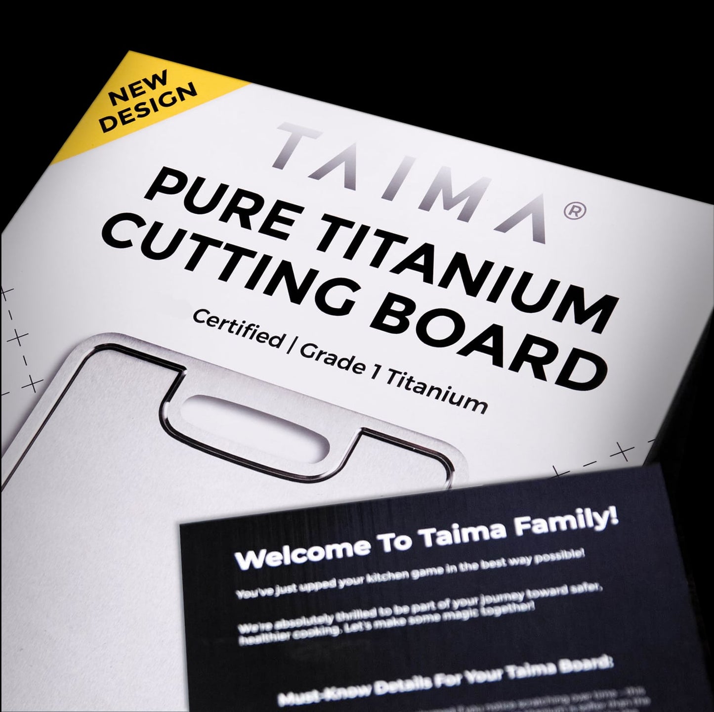 Certified Taima® Pure Titanium Cutting Board - V2 Updated Design