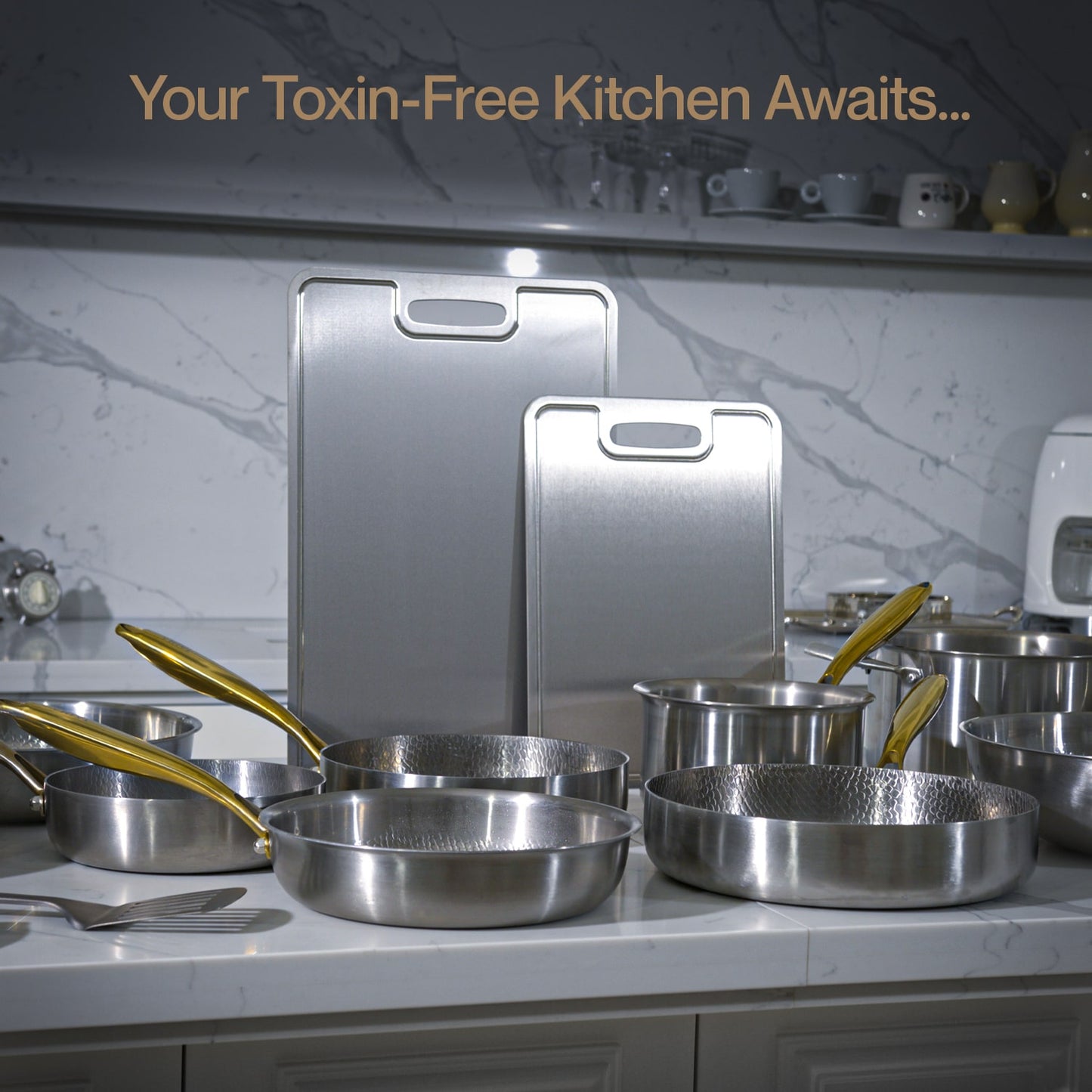 Pure Titanium Pan Everyday Duo Set (6 Piece)